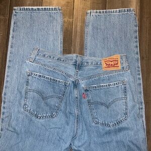 Levi’s Low Pro straight light wash jeans